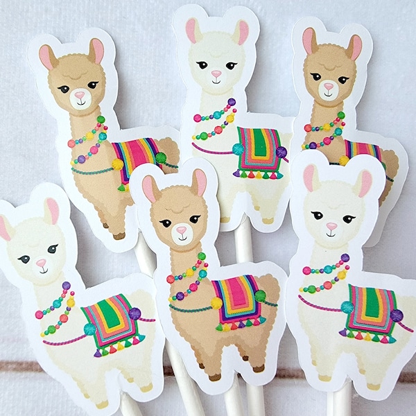 Llama Cupcake Topper Etsy
