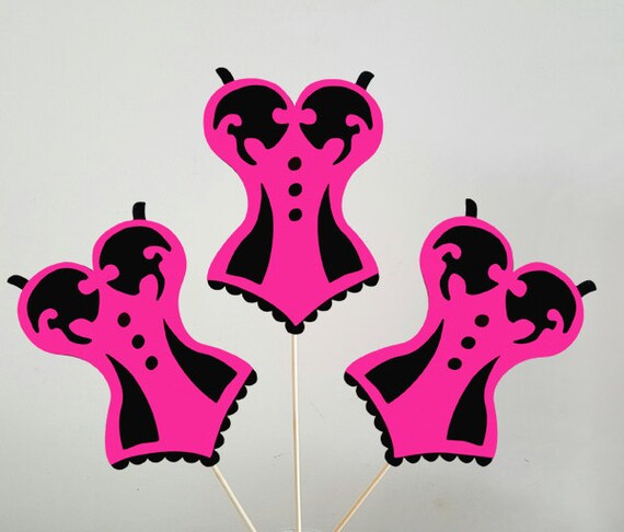 Corset Centerpieces Bridal Shower Centerpieces Bachelorette