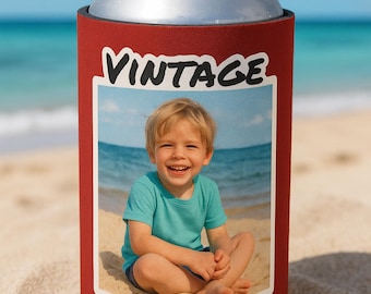 Personalized Can Cooler, Can Cooler, Custom Picture Can Cooler, Bachelorette Party Favors, Custom Birthday Favor, Custom Face, Slim Can