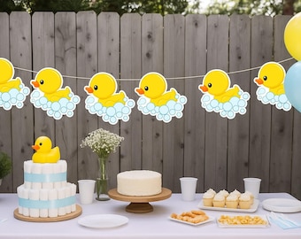 Rubber Duck Banner, Rubber Duck Garland, Rubber Duck Decorations, Rubber Duck Baby Shower, Rubber Duck Photo Prop, Rubber Duck Birthday