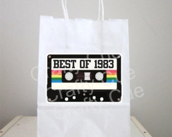 1983 Goody Bag 1983 Party Bag 1983 Party Favors 40th Party 40th Birthday 80s Party Goody Bags Boom Box Goody Bags 80s Favor Bag 80s Gift Bag