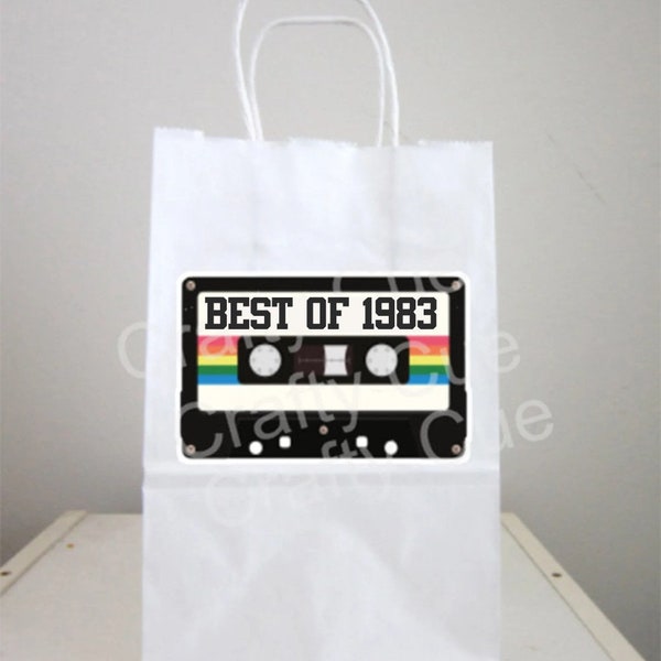 1983 Goody Bag 1983 Party Bag 1983 Party Favors 40th Party 40th Birthday 80s Party Goody Bags Boom Box Goody Bags 80s Favor Bag 80s Gift Bag