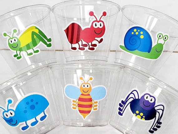 BUG PARTY CUPS - Insect Party Cups Bug Birthday Cups Insect Party ...