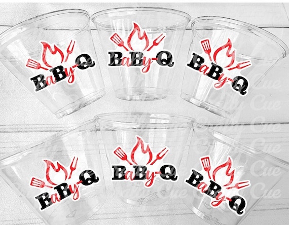Baby-Q Gender Reveal - BBQ Team He or Team She Party BBQ Gender Reveal Party Barbeque Baby Shower BBQ Shower Decoration Barbecue Baby Shower