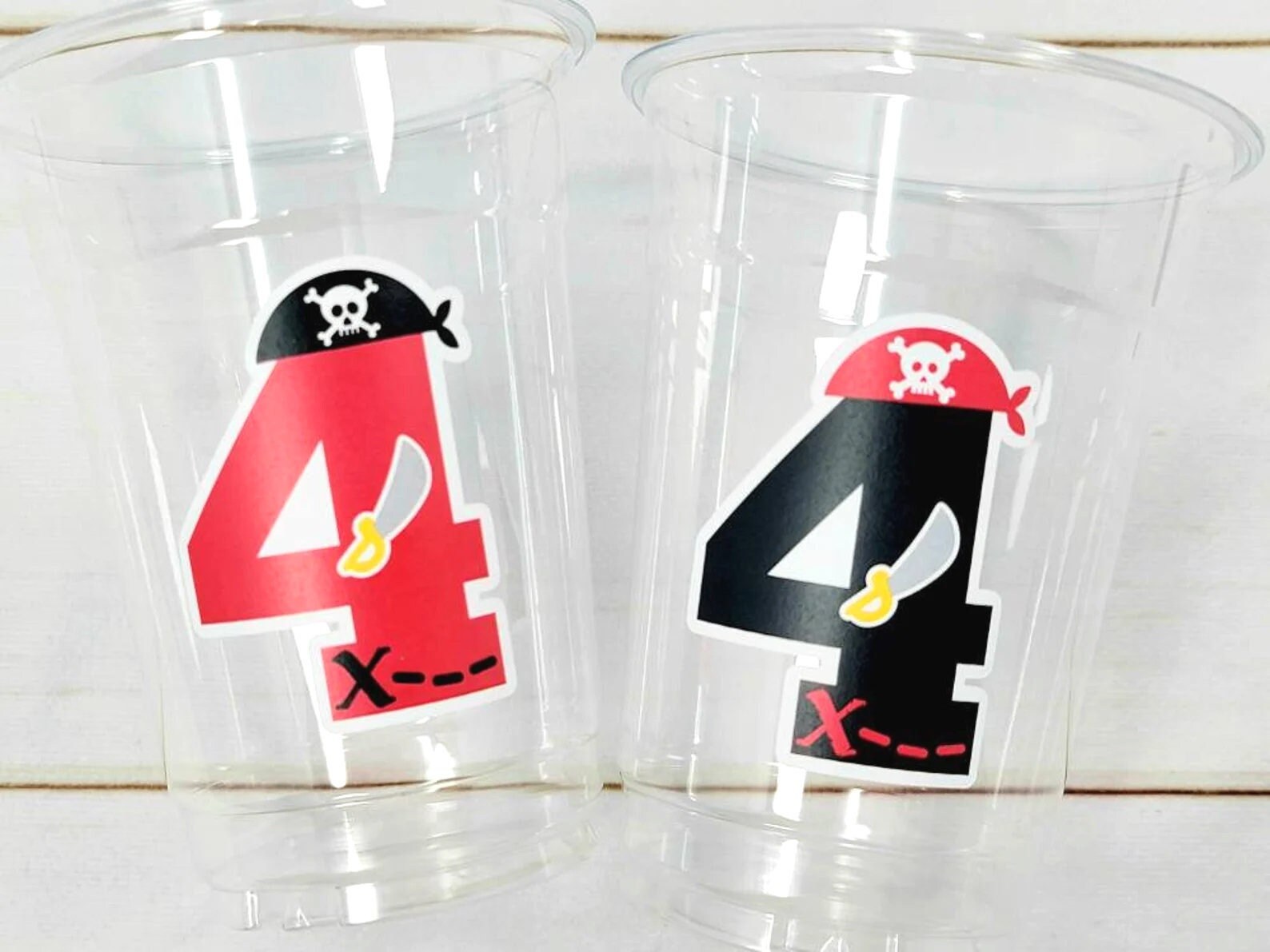 Straight Sippy Cup Sublimation Design Pirates Digital 