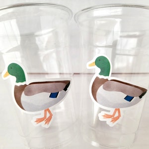 DUCK PARTY CUPS - Duck Birthday Duck Party Duck Baby Shower Duck Party Cups Duck Decorations Duck Cups Ducky Party Cups Mallard Duck Cups