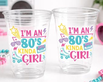 I Love the 80'S PARTY CUPS - 80's Birthday Cups 80's Party Cups 80's Decorations 80's Birthday Party 80's Birthday Party Decorations 80s 90s