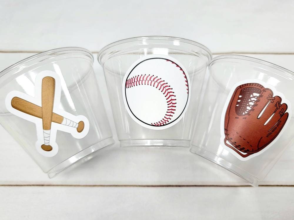BASEBALL PARTY CUPS Baseball Cups Baseball Party Cups Etsy