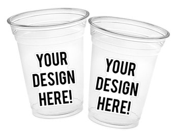 Custom Plastic Cups Custom Logo Cups Personalized Party Cups Personalized Birthday Custom Face Cups Custom Photo Party Cup Favor Custom Cups
