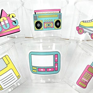 I Love the 90&#39;S PARTY CUPS - 90&#39;s Birthday Cups 90&#39;s Party Cups 90&#39;s Decorations 90&#39;s Birthday Party 90&#39;s Birthday Party Decorations 90s 80s