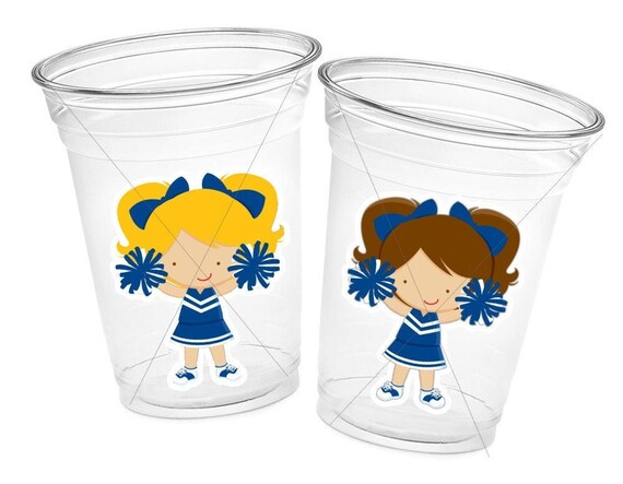 CHEERLEADER PARTY CUPS - Cheer Party Cups Cheerleader Party Cups Cheer ...