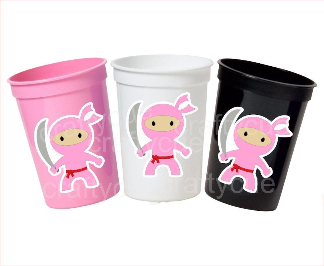 NINJA PARTY CUPS Ninja Cups Ninja Birthday Party Ninja Party
