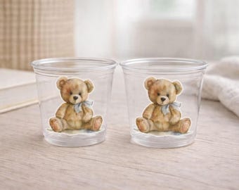 Teddy Bear Party Cups Teddy Bear Baby Shower Favors Teddy Bear Birthday Favors Teddy Bear Party Teddy Bear Party Favors Boy Bear Girl Bear