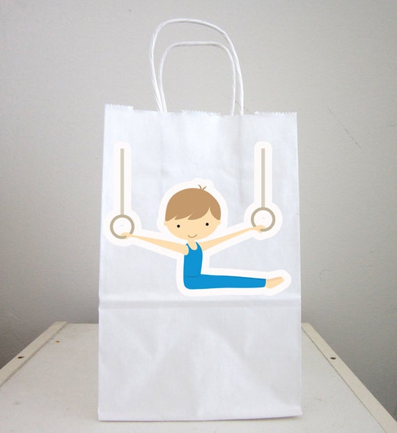 Gymnastics Goody Bags, Gymnastics Favor Bags, Gymnastics Gift Bags, Gymnastics Favors (72316239A) Il_570xn
