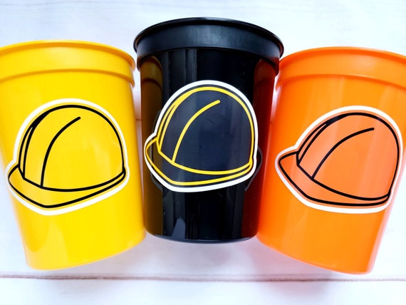 CONSTRUCTION PARTY CUPS - Construction Truck Cups Construction Truck Cups Construction Birthday Construction Party Construction Decorations Il_570xn