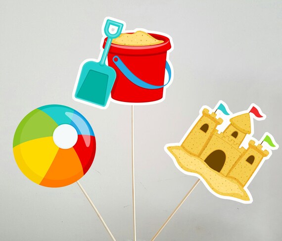 Beach Centerpieces, Beach Party Centerpieces, Beach Party Decorations Il_570xn