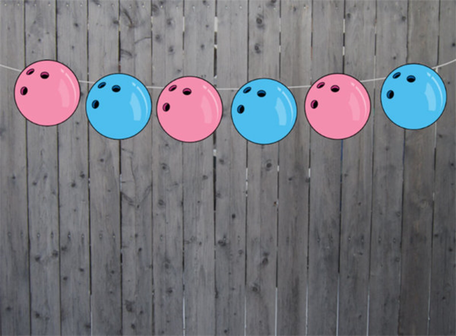Bowling Garland Bowling Banner Bowling Gender Reveal Banner Etsy