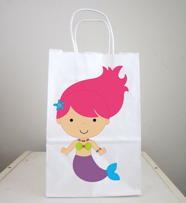 Mermaid Goody Bags Mermaid Gift Bags Mermaid Favor Bags Etsy