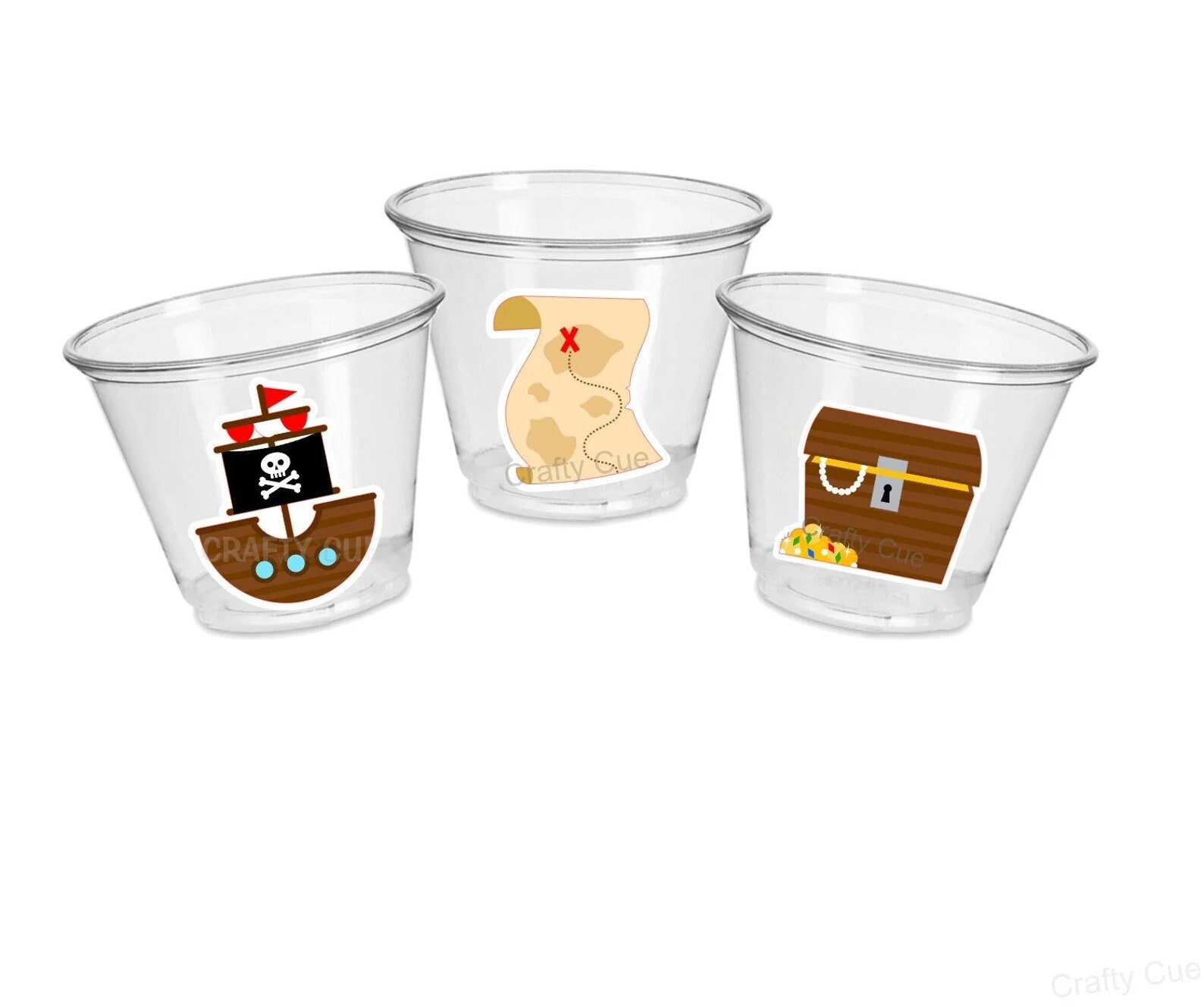 PIRATE PARTY CUPS Pirate Cups Pirate Birthday Pirate Party Etsy