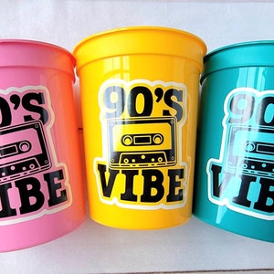 I Love the 90&#39;S PARTY CUPS - 90s Birthday Cups 90s Party Cups 90&#39;s Decorations 90&#39;s Birthday Party 90&#39;s Birthday Party Decorations 90s