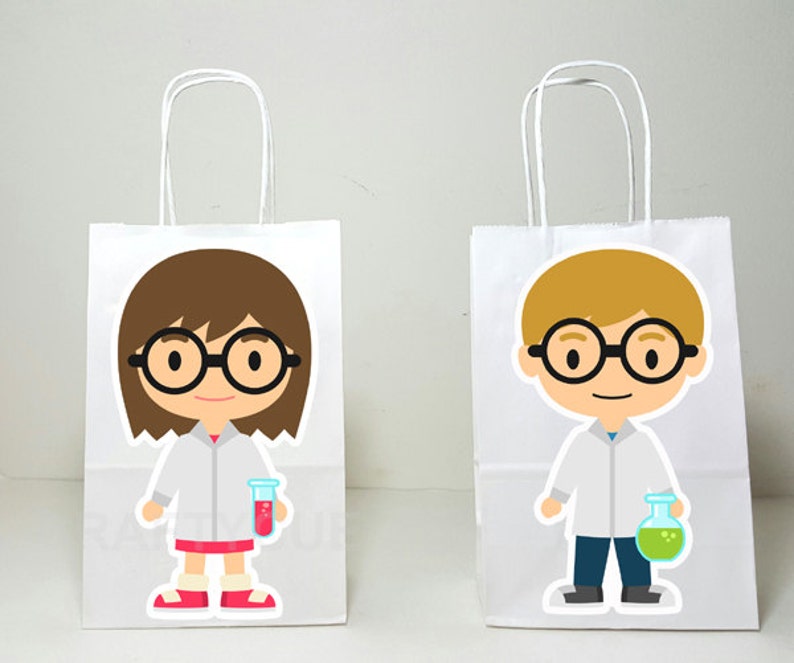 Science Goody Bags Scientist Goody Bags Science Favor Bags Etsy