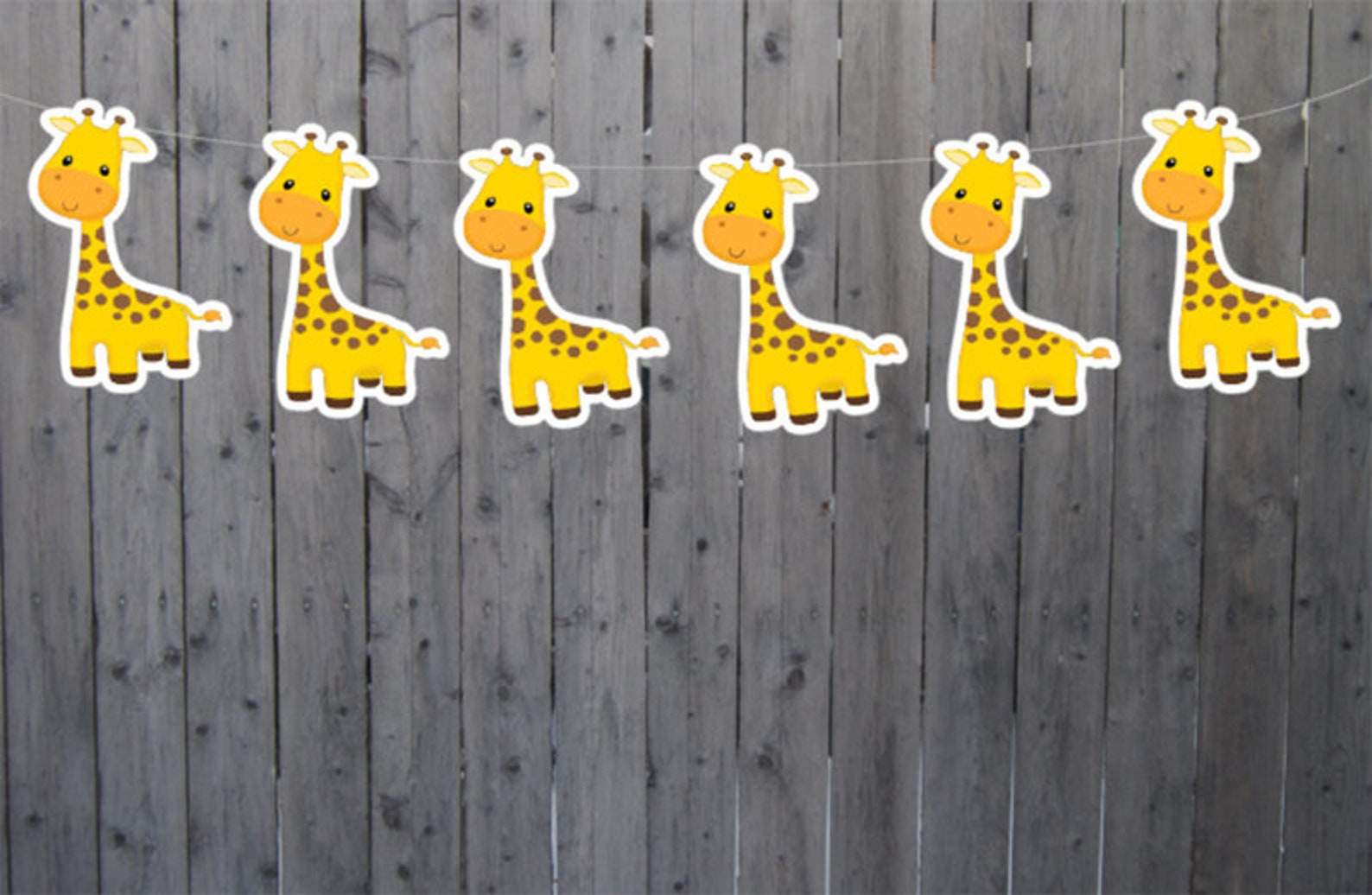 Giraffe Garland Giraffe Banner Giraffe Birthday Giraffe Etsy