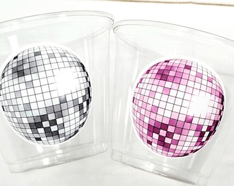 DISCO BALL Party Cups - Bachelorette Party Cups 70's Party Cups Bachelorette Party Cups Wedding Cups Bachelorette Party Favors Wedding Gifts