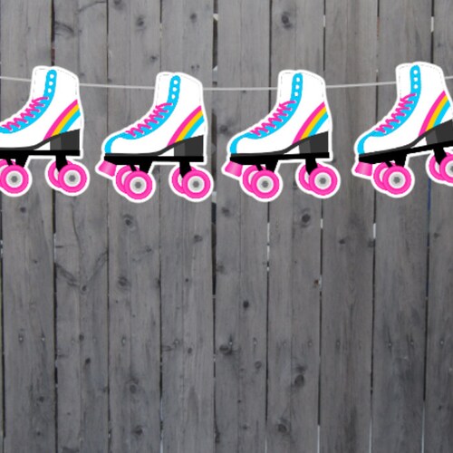 Roller Skate Garland Roller Skate Banner Roller Skate Party Etsy