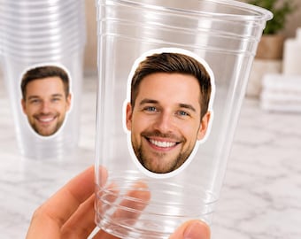 Groom Face Plastic Cups, Groom Face Cups, Groom Face Bachelorette Party, Groom Face Decorations, Groom Face Party Favors, Groom Face Party