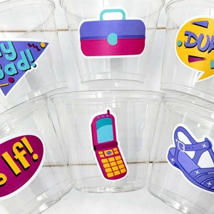 I Love the 90&#39;S PARTY CUPS - 90&#39;s Birthday Cups 90&#39;s Party Cups 90&#39;s Decorations 90&#39;s Birthday Party 90&#39;s Birthday Party Decorations 90s 80s