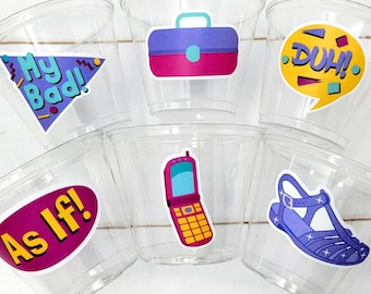 I Love the 90'S PARTY CUPS - 90's Birthday Cups 90's Party Cups 90's Decorations 90's Birthday Party 90's Birthday Party Decorations 90s 80s