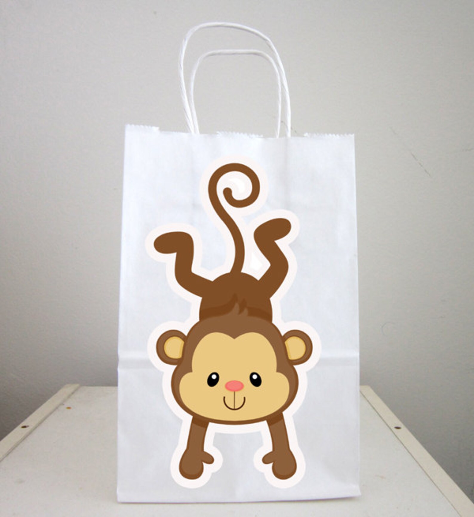 Monkey Goody Bags Monkey Favor Bags Monkey Goodie Bags Etsy
