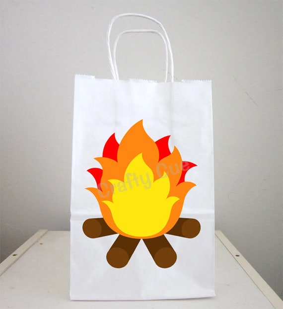 Camping Goody Bags, Camping Party Bags, Camping Fire Bags, Camping Birthday Party, Camping Party Favors, Camping Favor Bags Il_570xn