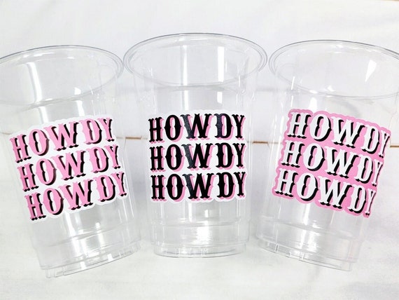 COWGIRL PARTY CUPS - Cowboy Party Cups Cowgirl Cups Cowgirl Party Decorations Cowgirl Bachelorette Party Cowgirl Hat Birthday Rodeo Party Il_570xn