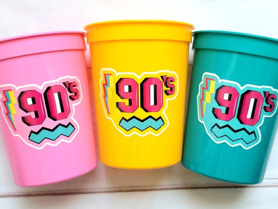 I Love the 90'S PARTY CUPS 90's Birthday Cups - Etsy