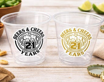 21st PARTY CUPS -21st Birthday Party 21st Party Decorations 21st Party Favors 21st Birthday 21 Birthday Party 21st Party Supplies Finally 21