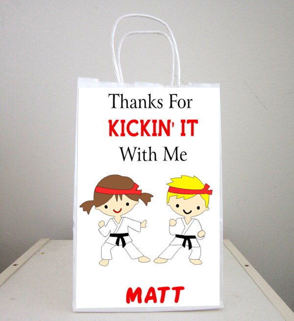 Karate Goody Bags Karate Favor Bags Karate Gift Bags Karate Etsy
