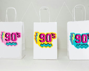 90's PARTY BAGS - 90s Party Goody Bags I Love The 90s Birthday 90s Goody Bags 90s Favor Bags 90s Party Favors 90s Birthday Party Decorations