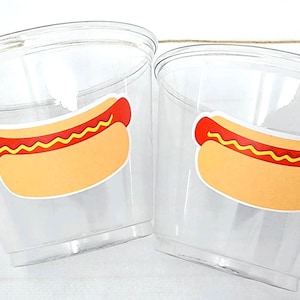 HOT DOG PARTY Cups - Hot Dog Birthday Party Hot Dog Party Hot Dog Treat Cups Hot Dog Birthday Decorations Hot Dog Party Favors Hot Dogs