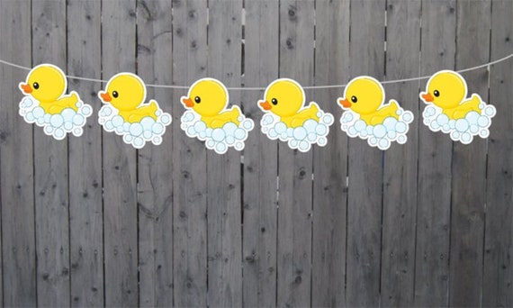 Rubber Duck Banner, Rubber Duck Garland, Rubber Duck Decorations, Rubber  Duck Baby Shower, Rubber Duck Photo Prop, Rubber Duck Birthday