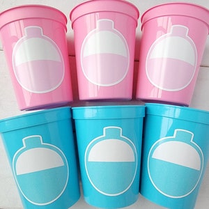 GENDER REVEAL FISHING Party Cups - Fishing Bobbers Fishing Baby Shower Fishing Favors Fishing Decorations Fishing Birthday Fishing Party