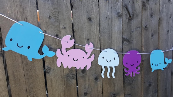 Under The Sea Party Decorations Under The Sea Banner Under Etsy