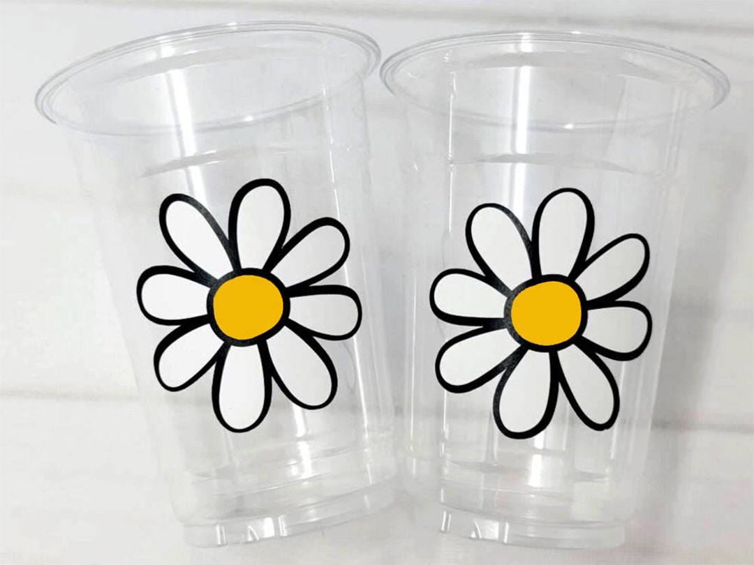 DAISY CUPS Daisy Birthday Party Cups Daisy Baby Shower Cups Etsy