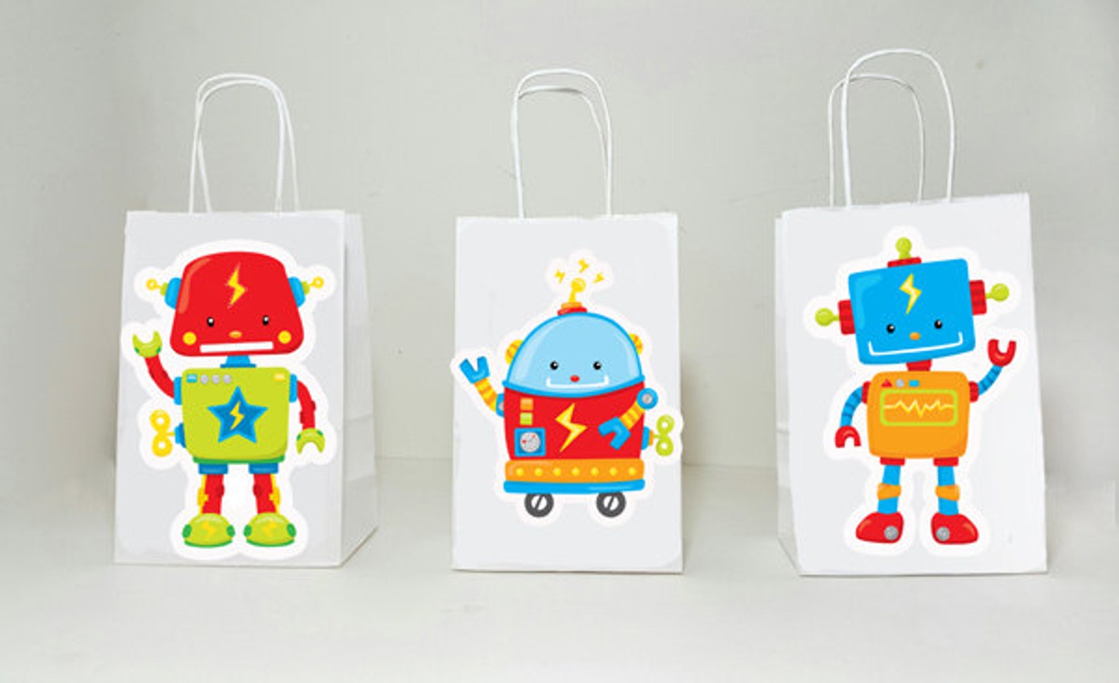 Robot Goody Bags Robot Gift Bags Robot Favor Bags Robot Etsy