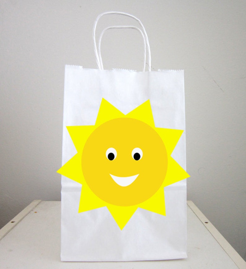 Sunshine Goody Bags Sunshine Favor Bags Sunshine Gift Bags Etsy