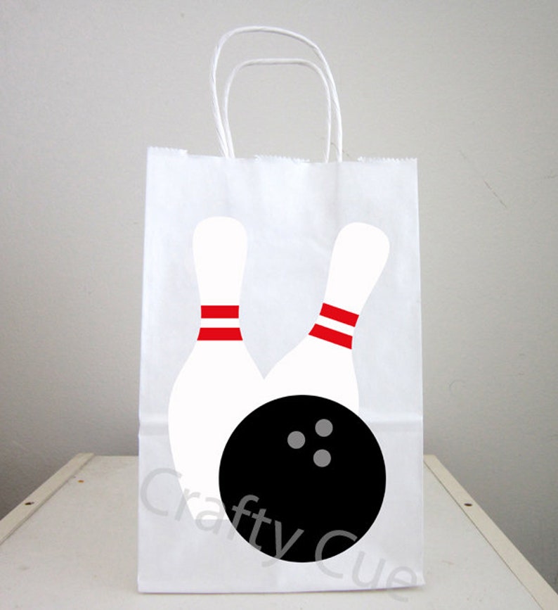 Bowling Goody Bags, Bowling Favor Bags, Bowling Gift Bags, Bowling Party Bags (22617945P) image 1