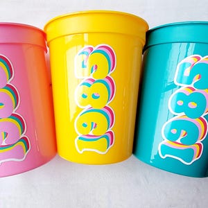 40e tasses de fête - Le meilleur de 1985 40e anniversaire 40e anniversaire faveurs vintage 1985 40e décoration de fête 1985 anniversaire 80 ans tasses