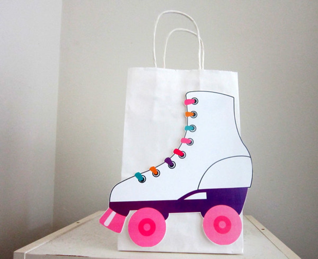 Roller Skate Goody Bags, Roller Skate Favor Bag, Roller Skate Gift Bags