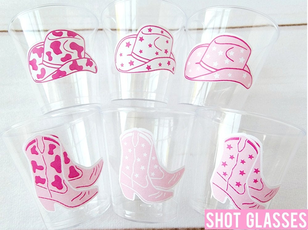 9pcs, Cowboy Boot Shot Glasses, Mini Reusable And Disposable Clear Plastic  Shot Glass Cups For Themed Birthday Parties Decorations And Cowboy