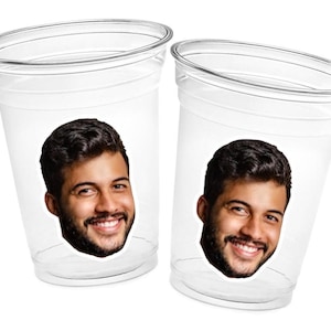 Groom Face Plastic Cups, Groom Face Cups, Groom Face Bachelorette Party, Groom Face Decorations, Groom Face Party Favors, Groom Face Party